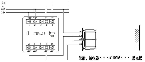 JTY-H-JBF-VDC1382A线型光束感烟火灾探测器