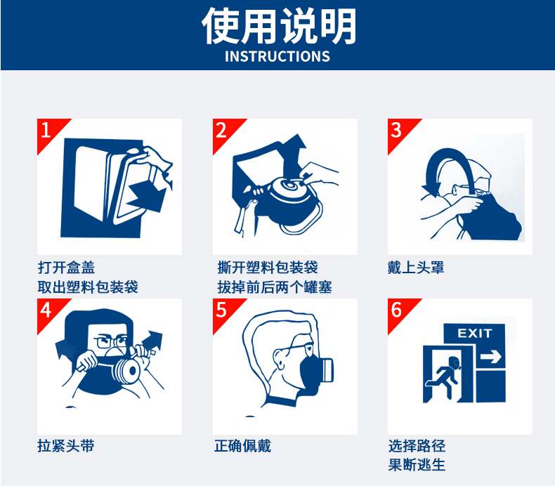 TZL30过滤式消防自救呼吸器使用说明