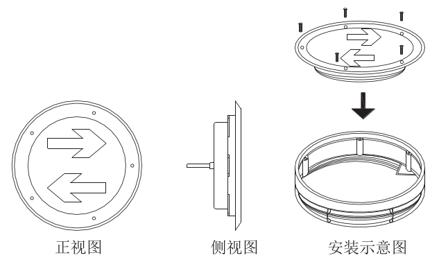 玻璃地埋式应急疏散标志指示灯安装