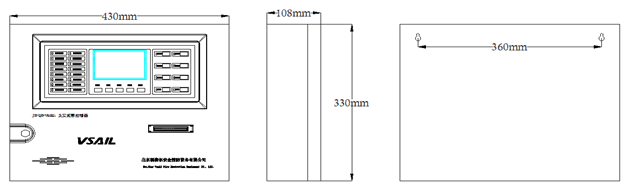 JB-QB-V6821火灾报警控制器外形尺寸