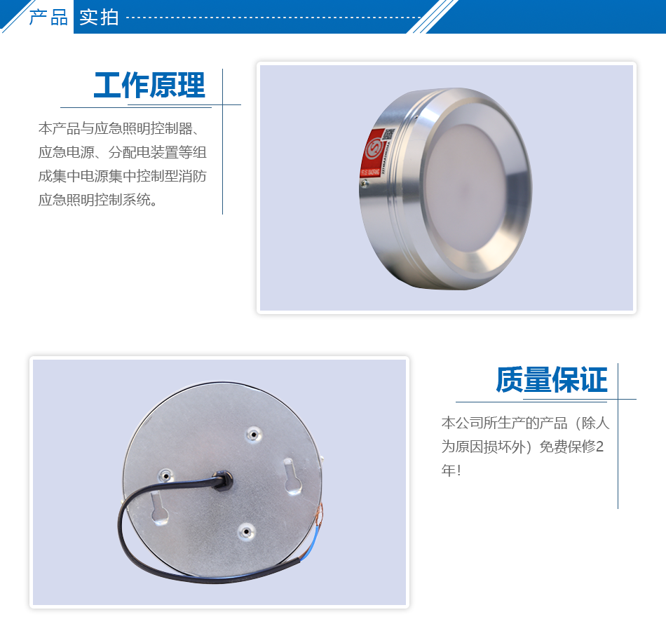 TS-ZFJC-E2W-Z001集中电源集中控制型消防应急照明灯具 吸顶式