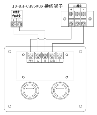 CH8507BFS防水型手自动转换盒接线图