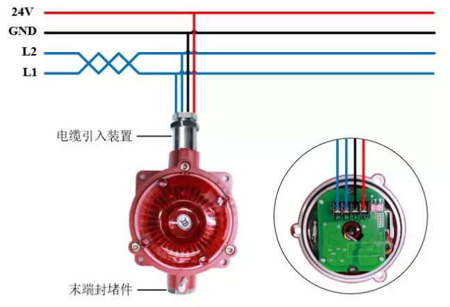 JBF4374-Ex防爆火灾声光警报器接线图