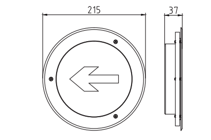 DM10A系列集中控制型地埋式A型消防应急灯具外观尺寸