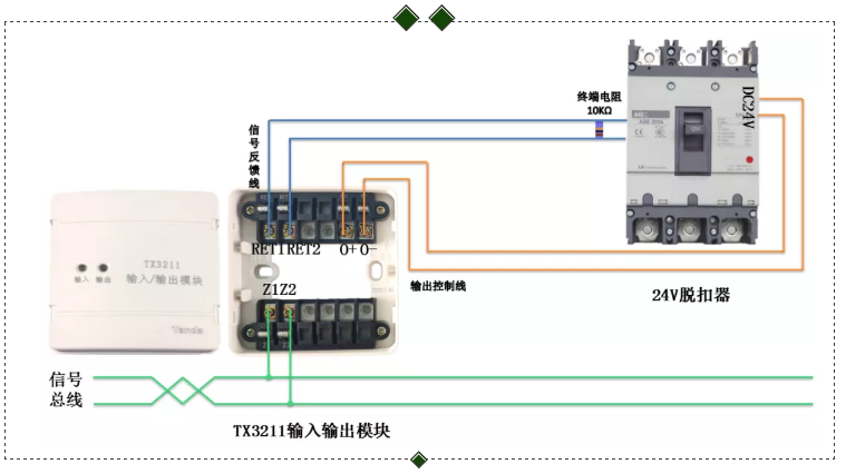 TX3211输入输出模块控制照明配电