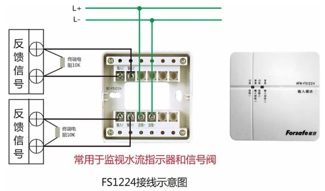 双输入模块AFN-FS1224接线示意图