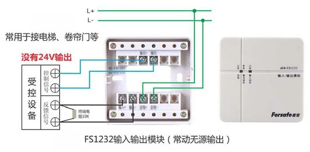 输入输出模块AFN-FS1232接线示意图