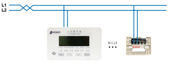 JBF5060火灾显示盘接线图