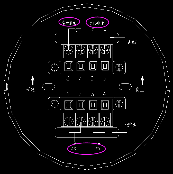 奥瑞那JSA-M-OA510手动火灾报警按钮接线图