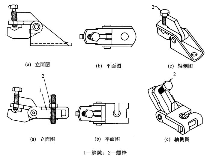 抗震支吊架的抗震连接构建示意图