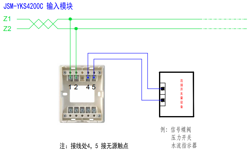 JSM-YKS4200C输入模块接线图