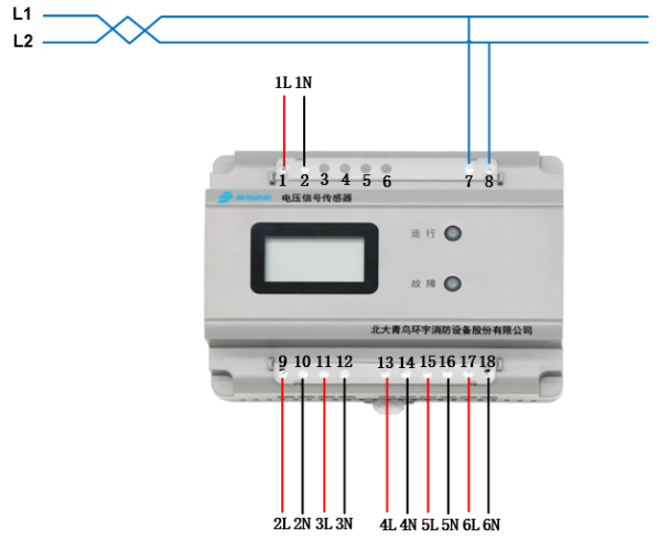 JBF6185-V6交流电压信号传感器接线图