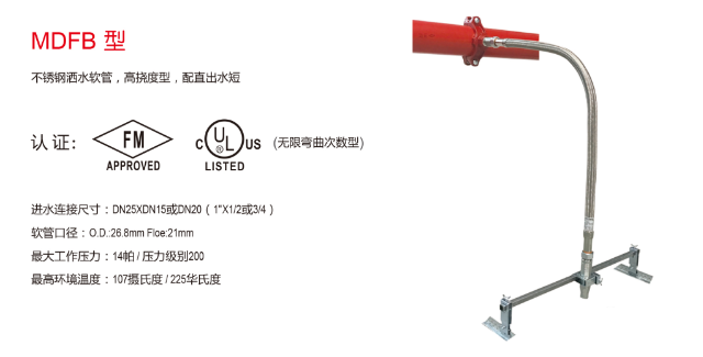 消防洒水软管 喷淋软管