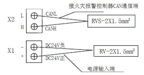 特灵ISL8020火灾显示盘外部接线图