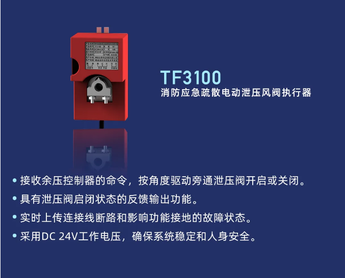 泰和安余压监控系统TF3100泄压风阀执行器