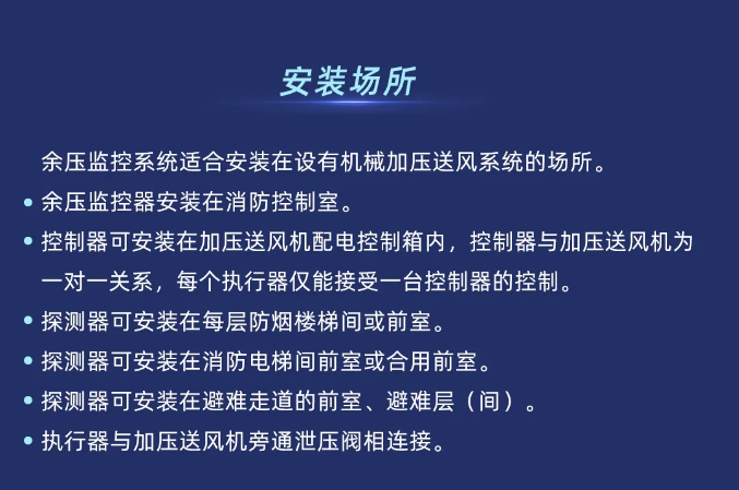 泰和安余压监控系统安装场所