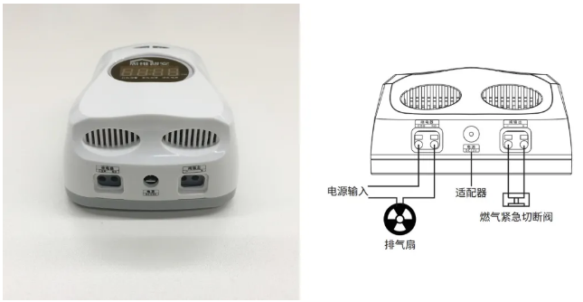 燃气报警器可联动电磁阀，可接继电器