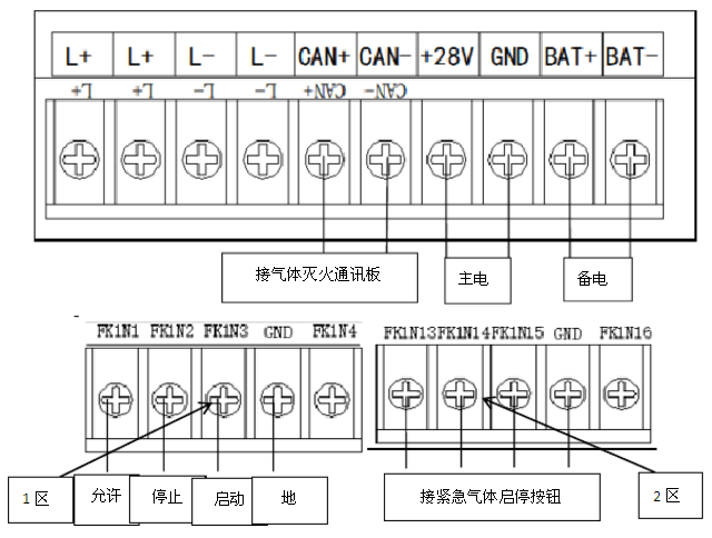 海湾气体控制器接线图图片