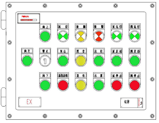 SF-ACB-Ex防爆型现场区域控制箱面板