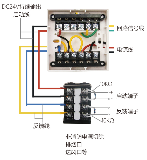 CST-F1407输入输出模块接线图有源输出