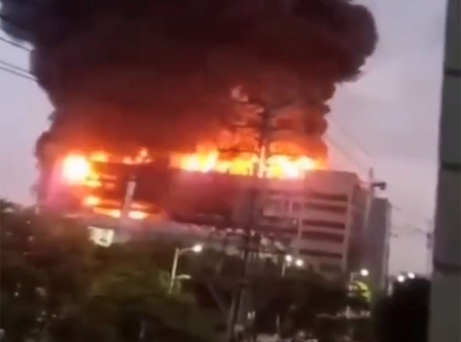 上海市金山区胜瑞电子科技公司较大火灾事故