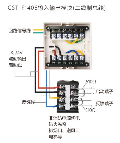 CST-F1406输入/输出模块接线图