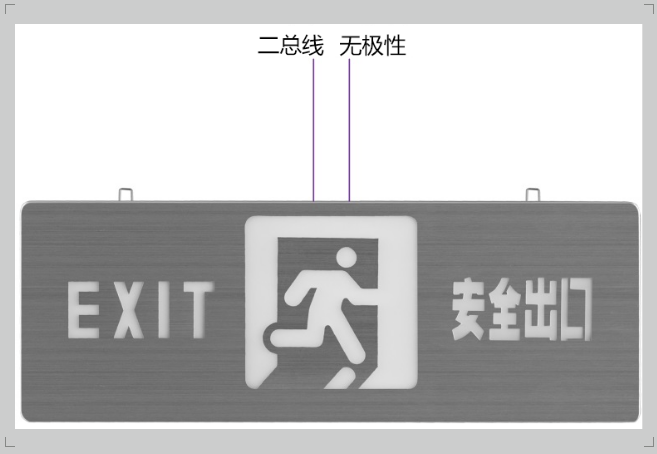 集中电源集中控制型消防应急疏散标志灯（吊装式）接线图