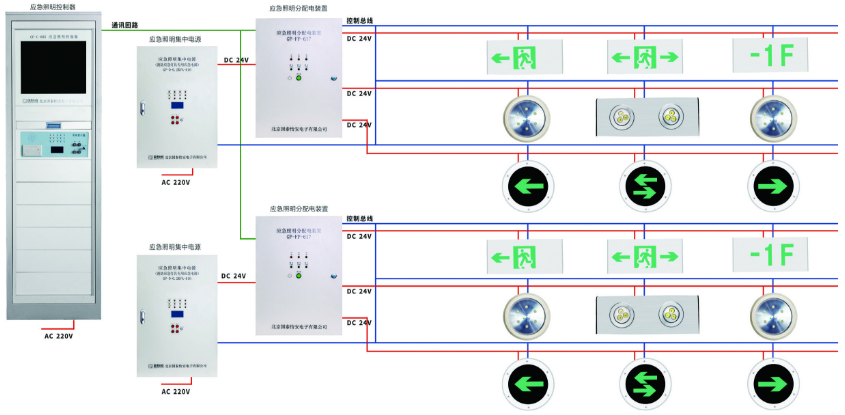六线应急灯接线图图片