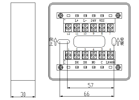 LH466手动火灾报警按钮接线图