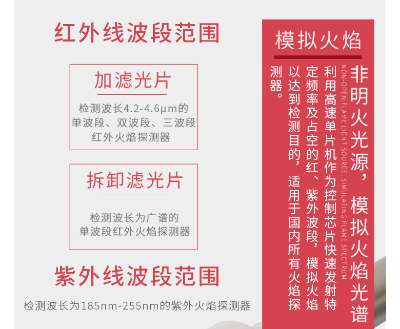 ABS-H04（无明火）火焰探测器试验器使用范围