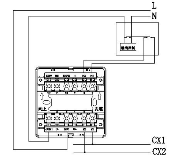 RF1330多线输出接口安装接线图