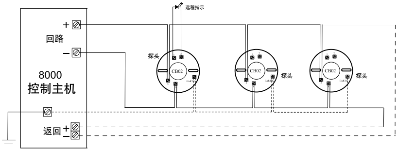 美国通用GE消防JTY-GD-911智能光电式烟感探测器接线图