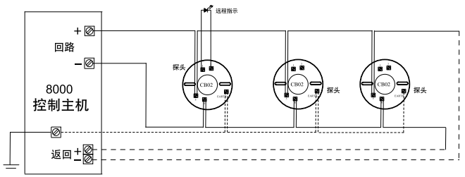 美国通用GE消防JTW-BD-CT13智能感温火灾探测器接线