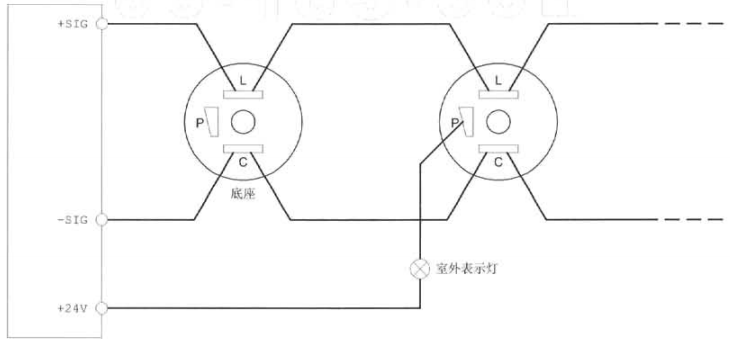 CKH-AS类比光电式感烟火灾探测器接线图