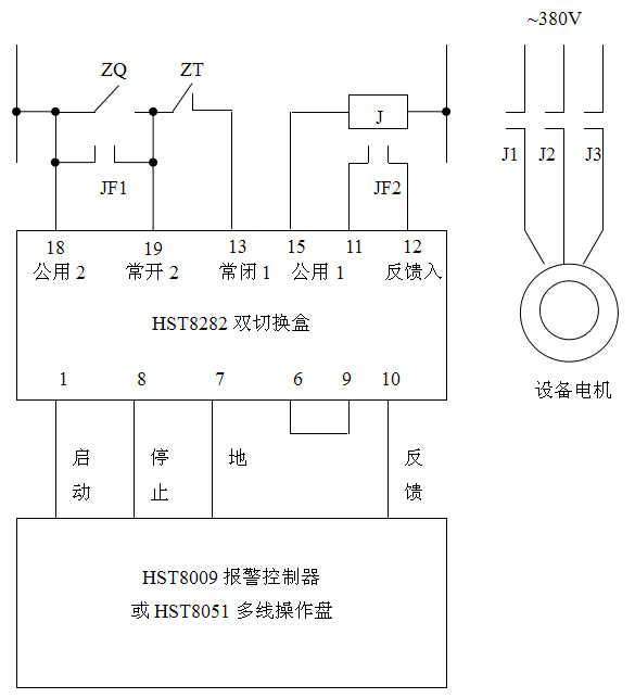 HST8282双切换盒接线图