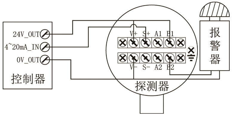 GT-JTQ-CH506点型可燃气体探测器接线图