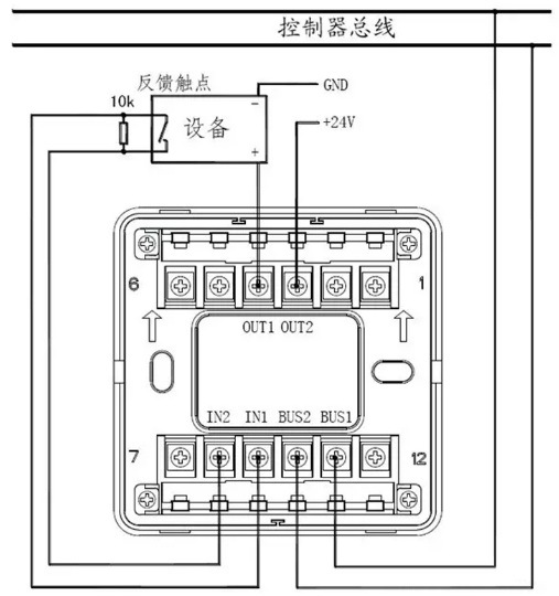 松江防火门模块接线图图片