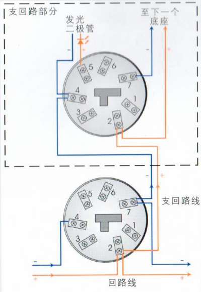 精灵1590探测器标准底座接线图