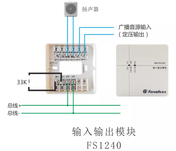 FS1240输入输出模块接线图