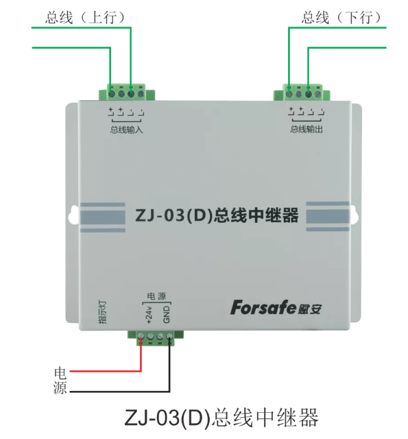 ZJ-03(D)总线中继器接线图