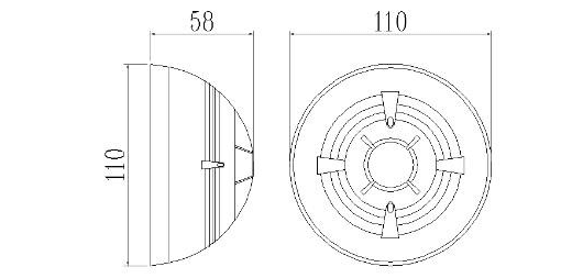 SDWD-48V烟雾探测器外形尺寸