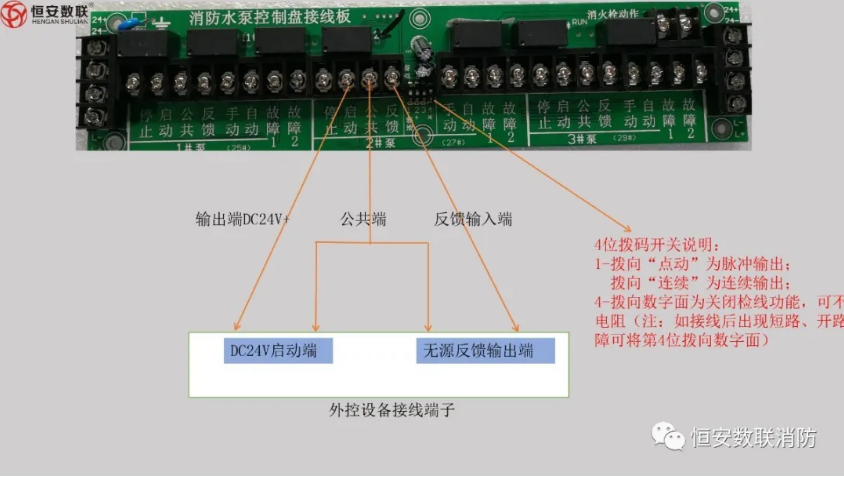 恒安数联火灾报警系统产品接线图