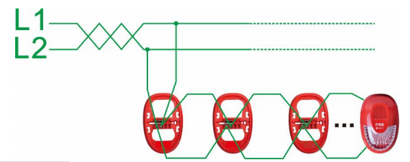 SG-A91火灾声光警报器接线图