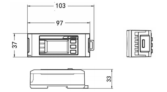 BV-R0103信号处理单元外观尺寸