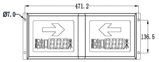 JT-BLJC-1LREⅠ1W-A25S-S地铁区间 隧道专用标志灯 米标灯安装尺寸图