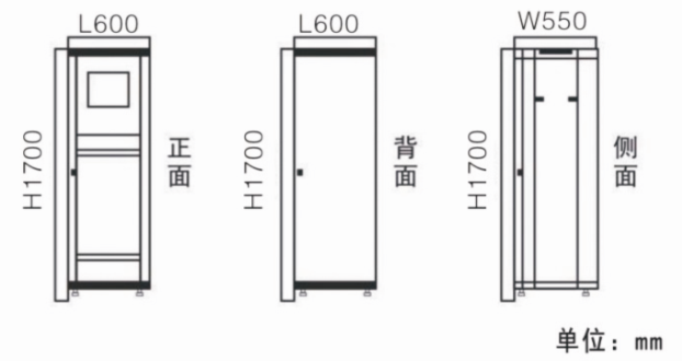 JT-C-300W应急照明控制器外观尺寸