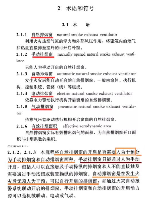 规范详解《自然排烟窗技术规程》防排烟原理、日常使用维护保养等内容介绍