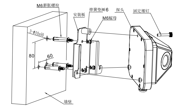 FDF701点型红外火焰探测器安装说明