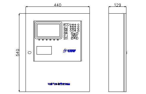 JB-TB-JBF-51S40-4可燃气体报警控制器外形尺寸图