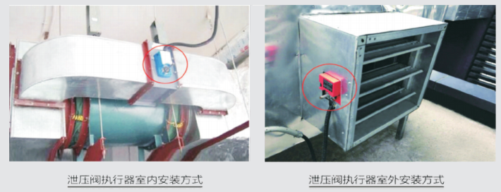 SFFQ泄压阀执行器安装示意图